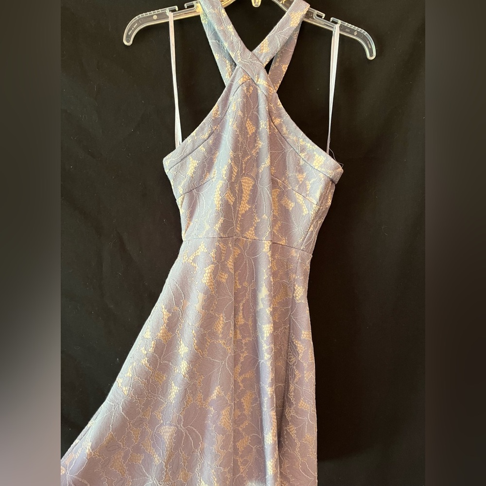 She + Sky light purple lace dress